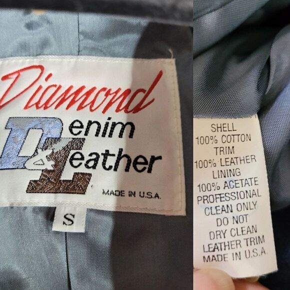 Vtg 80s Rare Denin Western Rodeo Jacket Sz S Cowgirl Chic Conchos Fringe Funky - Picture 4 of 14